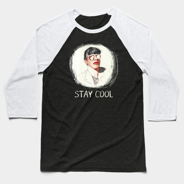 Stay cool portrait Baseball T-Shirt by Khasis